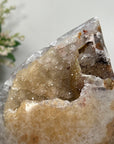 Yellow Sugar Quartz Druzy Geode - FST0114