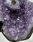 Natural Amethyst Crystal Geode with Stalactite Eye Formation - MWS1344