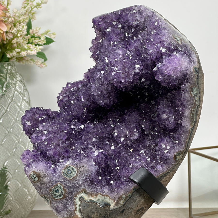 Unique Natural Amethyst Specimen with Stalactite Formations - MWS0896