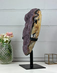 XXL Natura Lavander Amethyst Cluster with Stunning Agate Shell - AWS1444