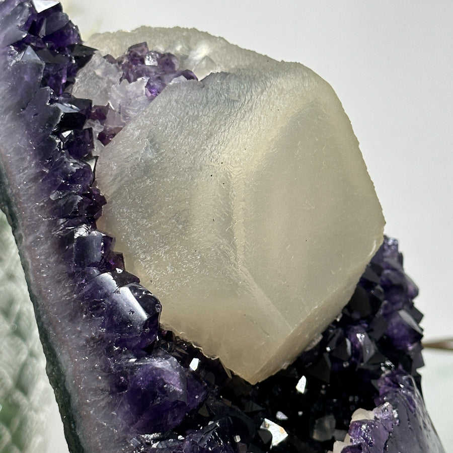 Beautiful Amethyst &amp; Calcite Specimen, Collector Grade Crystal - MWS0917