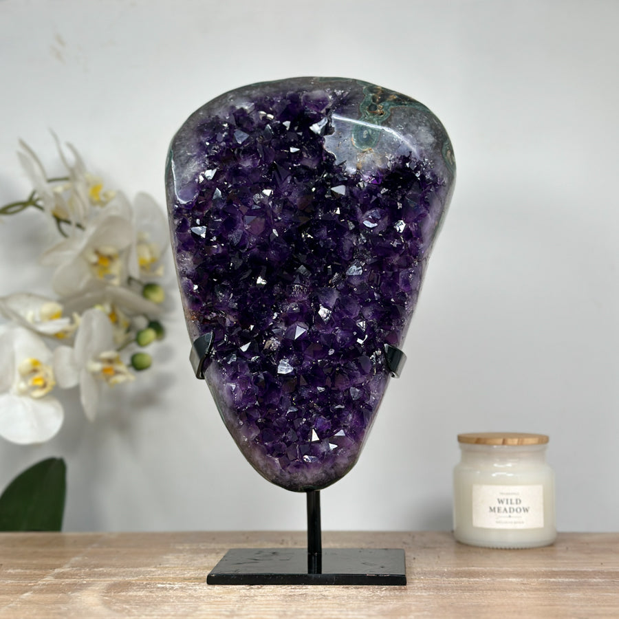 Uruguay Amethyst Cluster - Perfect for Reiki, Meditation, and Spiritual Balance
