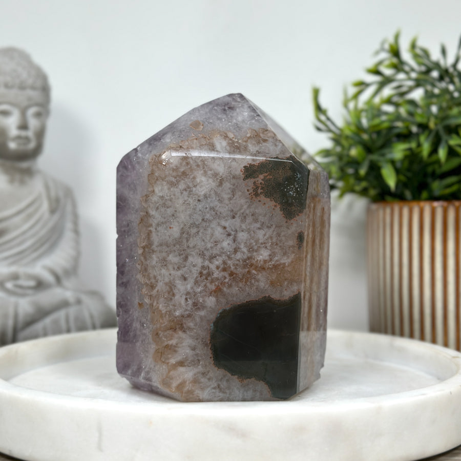 Amethyst Stone Tower with Huge Crystals  - STP0145