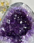 Stunning Natural Amethyts Cave with Metal Stand - MWS1698