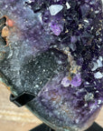 Natural Top Grade Amethyst Cluster with Rare Quartz Druzy & Calcite Inclusions - MWS1584