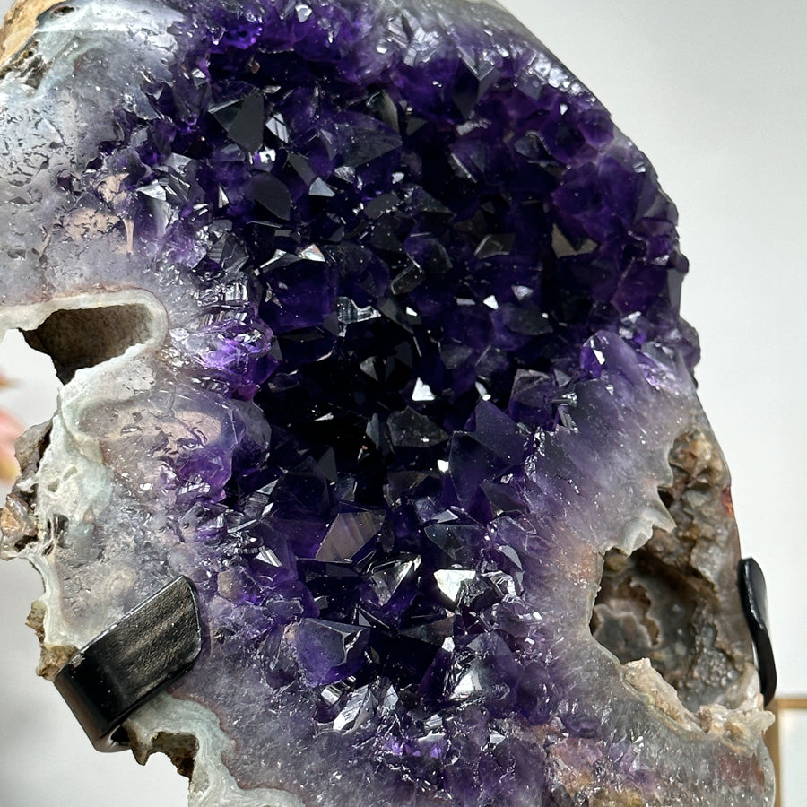 Amethyst Geode with Top Grade Crystals - MWS1201