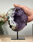 Stunning Amethyst & Green Jasper Stone with Nice Stalactite Formations - MWS0970