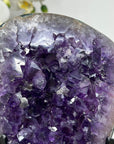 Natural Amethyst Cluster Specimen, Handmade Stand Included - MWS1596