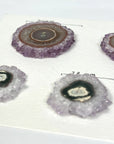 High-Quality Amethyst & Agate Stalactite Slices for Jewelers - Wholesale Bulk Pack - STS0003