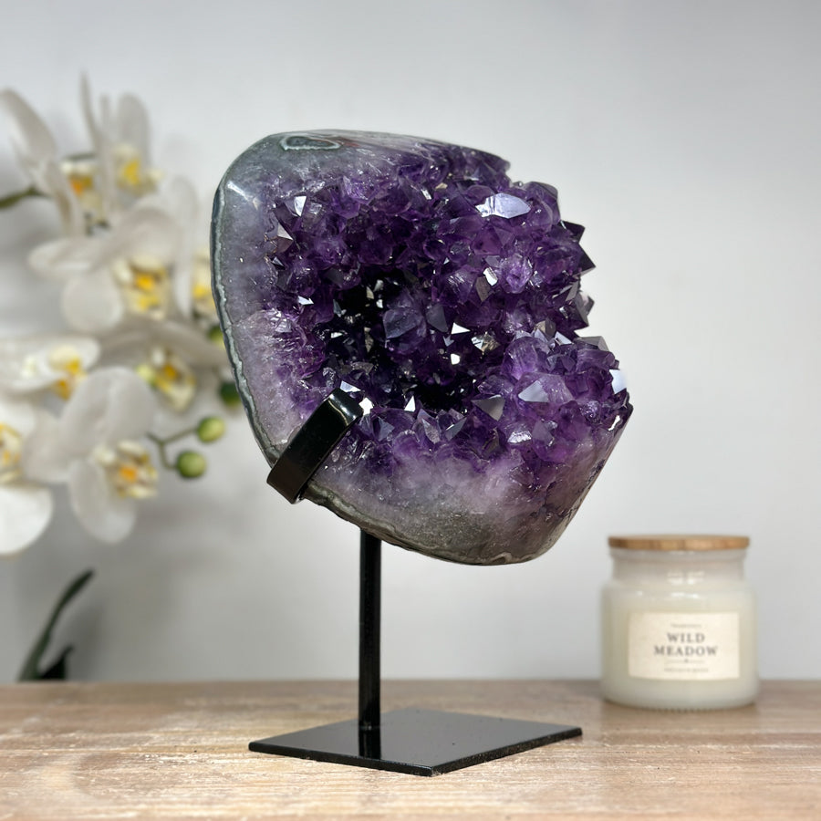 Natural Uruguayan Amethyst Crystal - Perfect for Office Decor - MWS1648