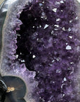 Natural XXL Agate & Amethyst Geode, Metallic Stand Included - MWS1452