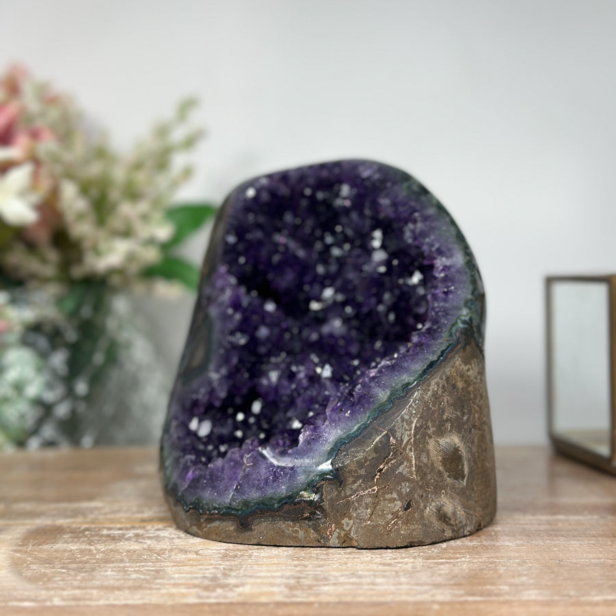 Beautiful Natural Amethyst Geode with Cut Base - CBP0531