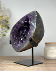 Gorgeous Natural Amethyst Geode with Large Deep Purple Crystals - MWS1640