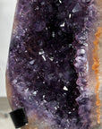 Stunning Natural Amethyst & Quartz Geode, Metallic Stand Included - MWS1530