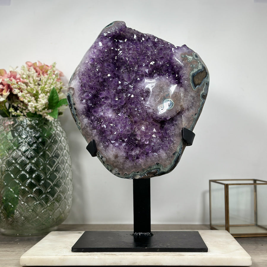 Large Natural Amethyst Cluster, Ready to Display Specimen - AWS1439