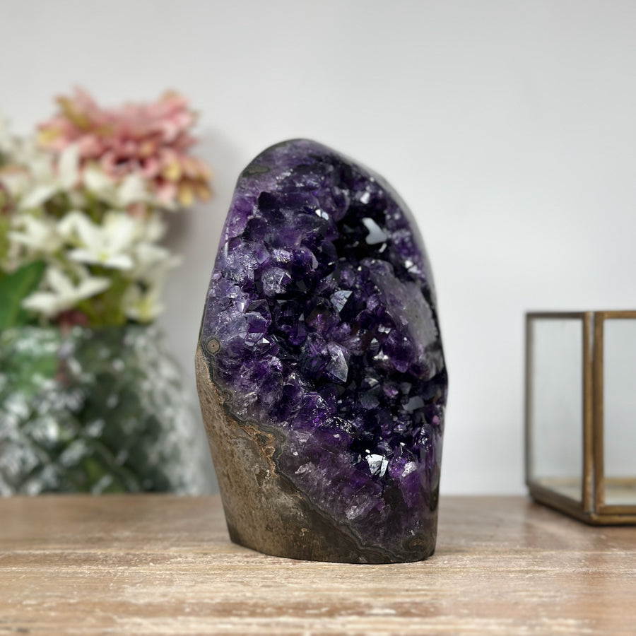 Natual A Grade Amethyst Cathedral Geode with Stalactite Formation - CBP1059