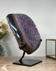 Natural Large Amethyst Geode, Stand Included - AWS1356