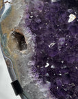 Natural Uruguayan Amethyst Geode with agate Shell - MWS1265