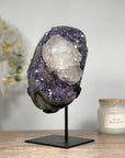 Natural Amethyst Cluster with Calcite Formation - MWS1341