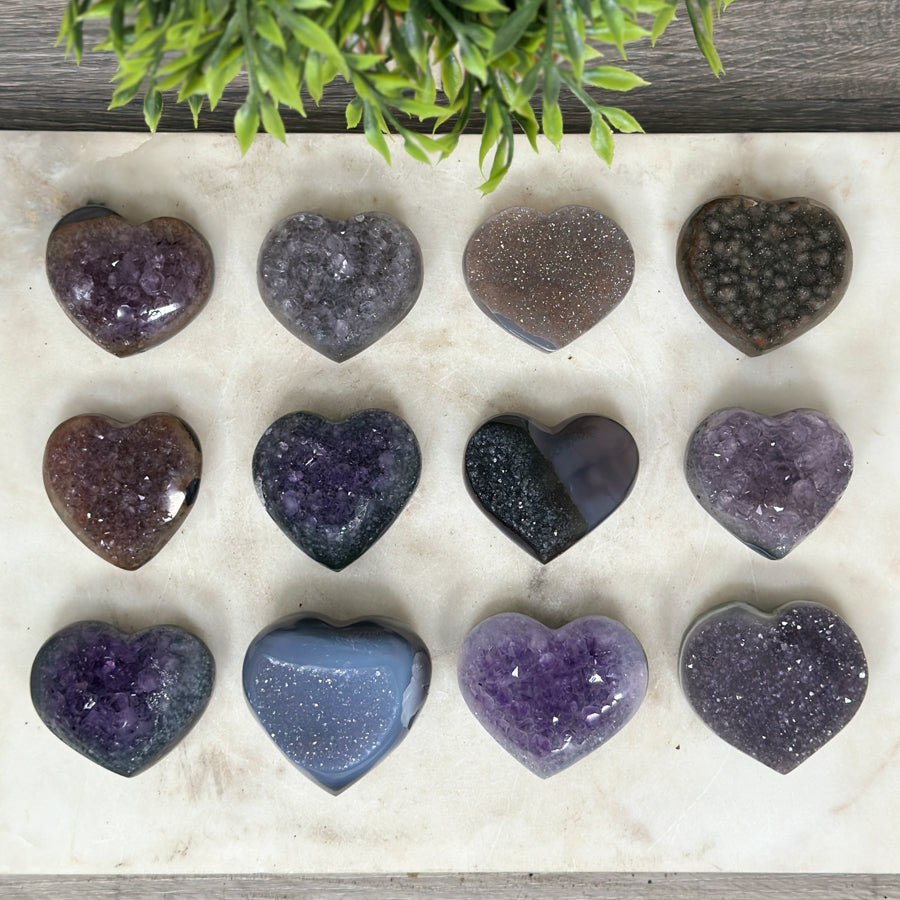 Mixed Minerals Hearts Set - MHLT0268