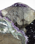 Uruguayan Amethyst Large Geode with Unique Calcite Inclusion - MWS0366