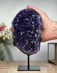 Natural Amethyst Cluster Specimen, Deep Purple & Shinny Crystals - MWS0925