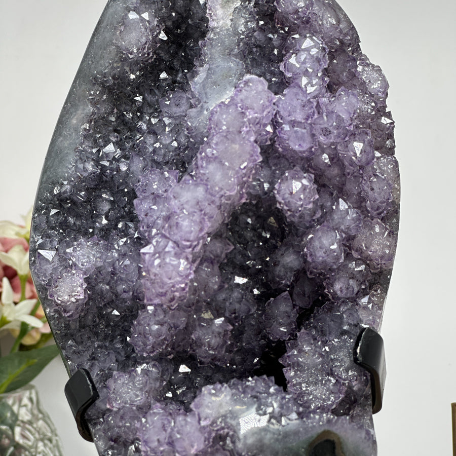 Stunning Amethyst Cluster Full Of Stalactite Towers - MWS0976