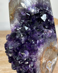 Deep Purple Amethyst Cluster with Huge Large Shinny Crystals - MWS1685