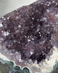 Natural Amethyst Geode, Metallic Stand Included - MWS1396