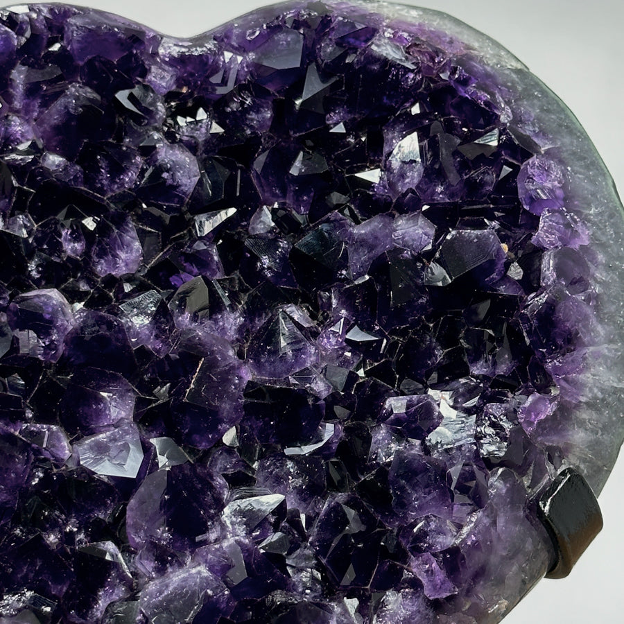 A+ Geade Uruguayan Amethyst Heart - HST0195