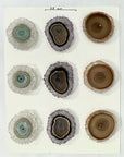 Genuine Amethyst, Agate, Quartz & Green Jasper Stalactite Slices Flat - Perfect for Crafting Unique Jewelry - STS0023