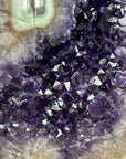 Unique Beautiful Amethyst & Green Jasper Stone Leaf - AWS0882