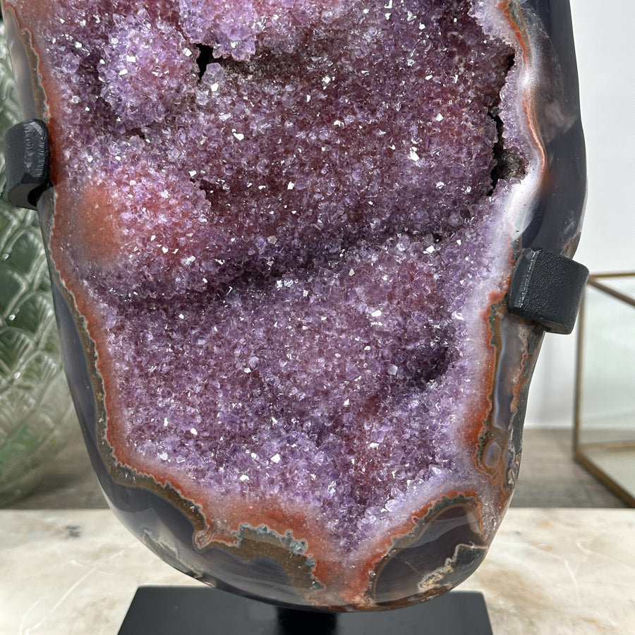 Beautiful Natural Ametnyst Geode with Stunning Formations - AWS1446