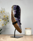 Large Natural Amethyst Geode with Deep Purple Crystals - MWS1625