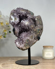 Natural Amethyst & Jasper Crystal Cluster Full of Stalactite Eyes - MWS1387