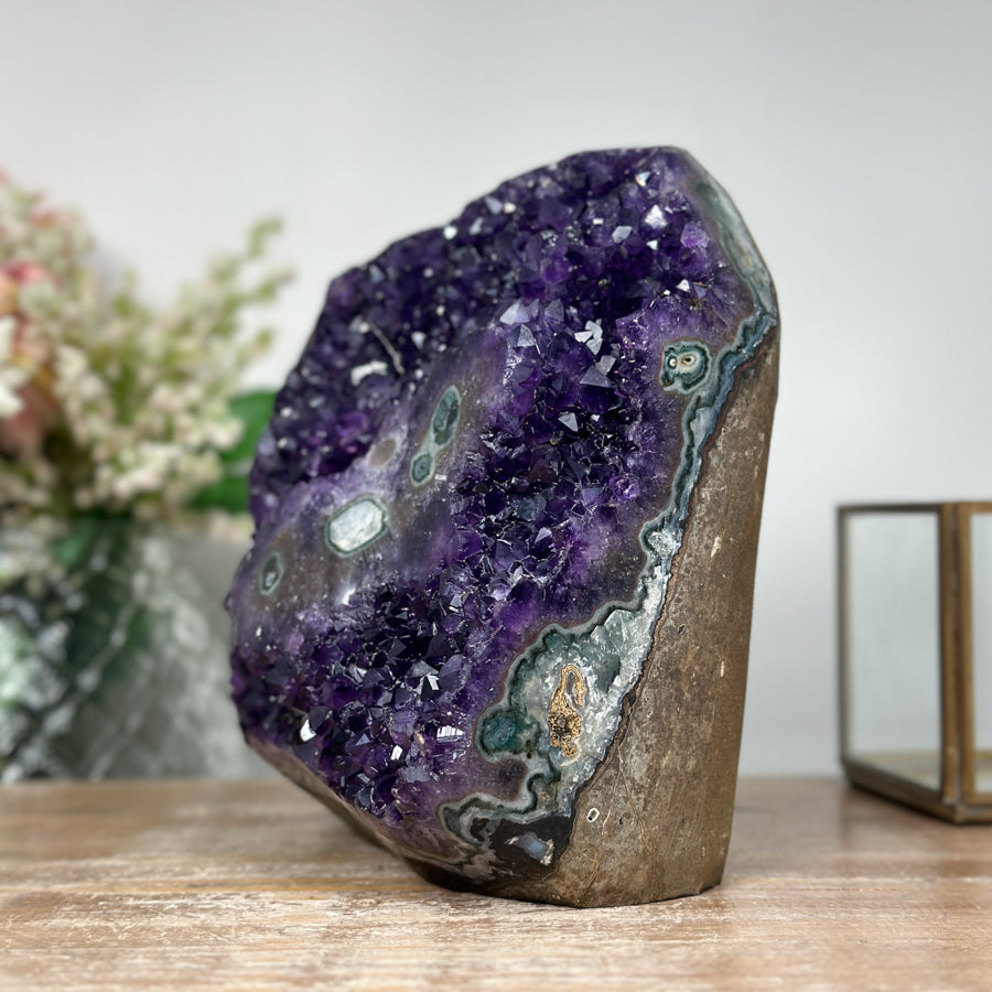 Beautiful Amethyst Crystal with Stalactite Eye Formation - CBP0529