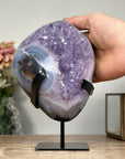 Amethyst & Blue Banded Agate Cluster Specimen - MWS1158