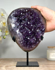 Deep Purple Amethyst Cluster Specimen, Ideal for Home Decor - MWS1363