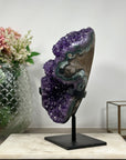 XXL Amethyst Specimen with Jasper Shell and Salactite Formations - AWS1435