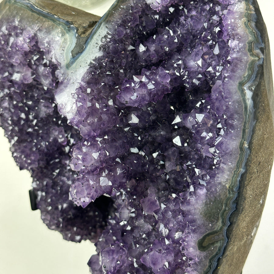 Natural Amethyst Cluster from Uruguay with Beautiful Stalactite Formations - AWS1440