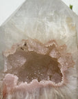 Stunning Sugar Quartz Druzy Stone Obelisk Geode  - STP0138