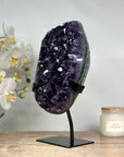 AAA Grade Natural Amethyst Cluster with Metal Stand - MWS1736