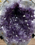 Beautiful Amethyst Geode, Metal Stand Included - MWS1608