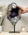 Top Quality Huge Amethyst & Quartz Specimen with Beautiful Stalactite Eye - MWS1618