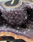 Unique Large Natrual Jasper & Amrthyst Geode - MWS1406