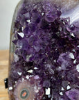 Unique Amethyst Geode with Stalactite Eyes & Deep Purple Crystals - MWS1585