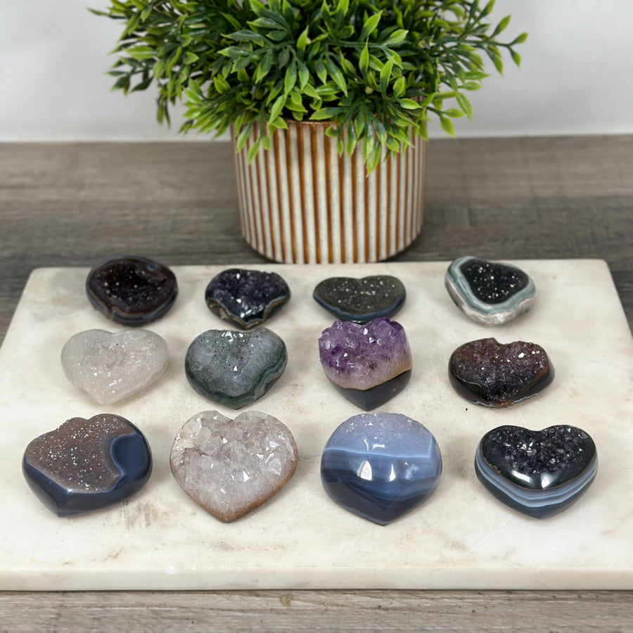 Mixed Minerals Hearts Set - MHLT0270