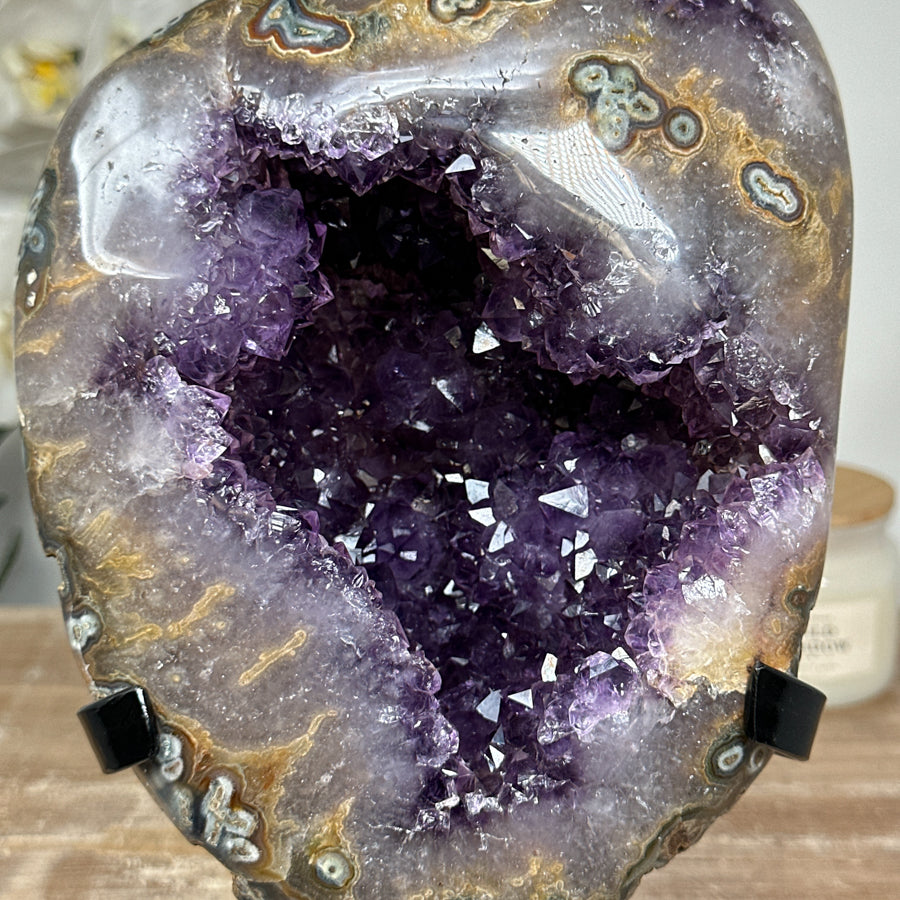 Unique Natural Amethyst Geode with Beautiful Formations - MWS1664