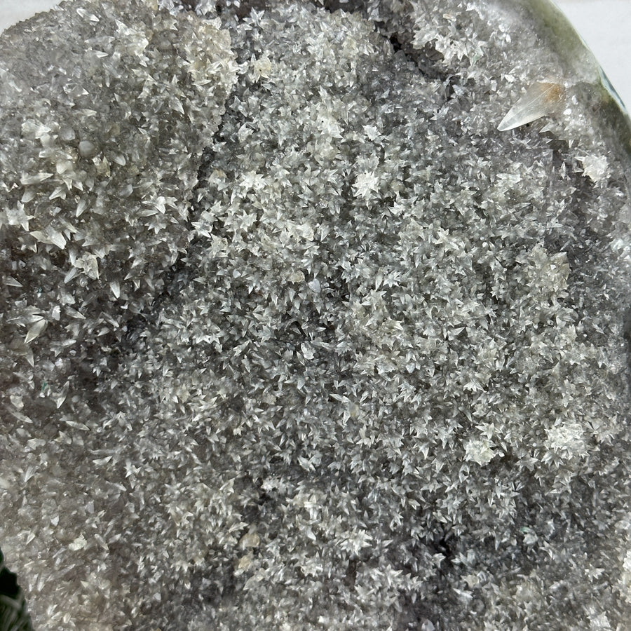 Massive Quartz Specimen with Intricate Calcites and Sparkling Crystals - AWS1437