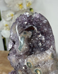 Natural Amethyst & Jasper Crystal Cluster Full of Stalactite Eyes - MWS1387